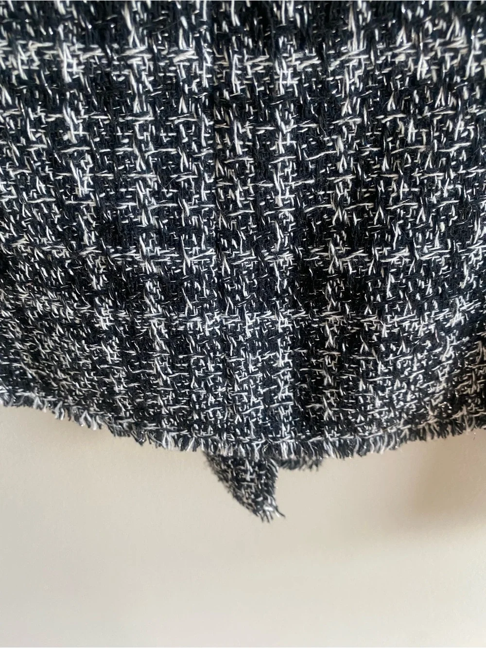 Dkny Black‎ and White Plaid Double-Breasted Open Blazer
